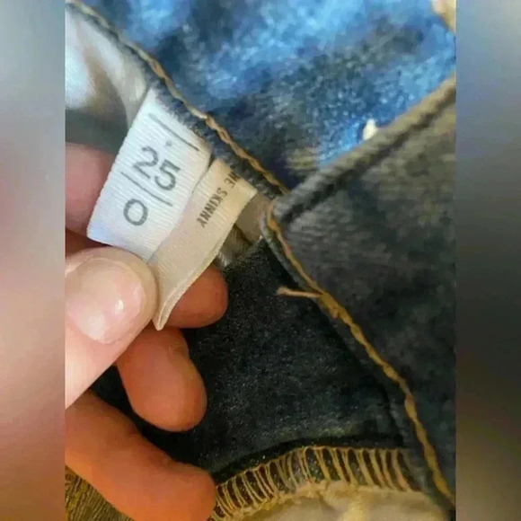 NWOT Loft Curvy Side Stripe Mid-Rise Skinny Jeans Indigo Wash - Picture 5 of 9